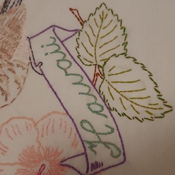 Vintage Hand Stitched Hawaii State Bird & Flower - Picture 6 of 16